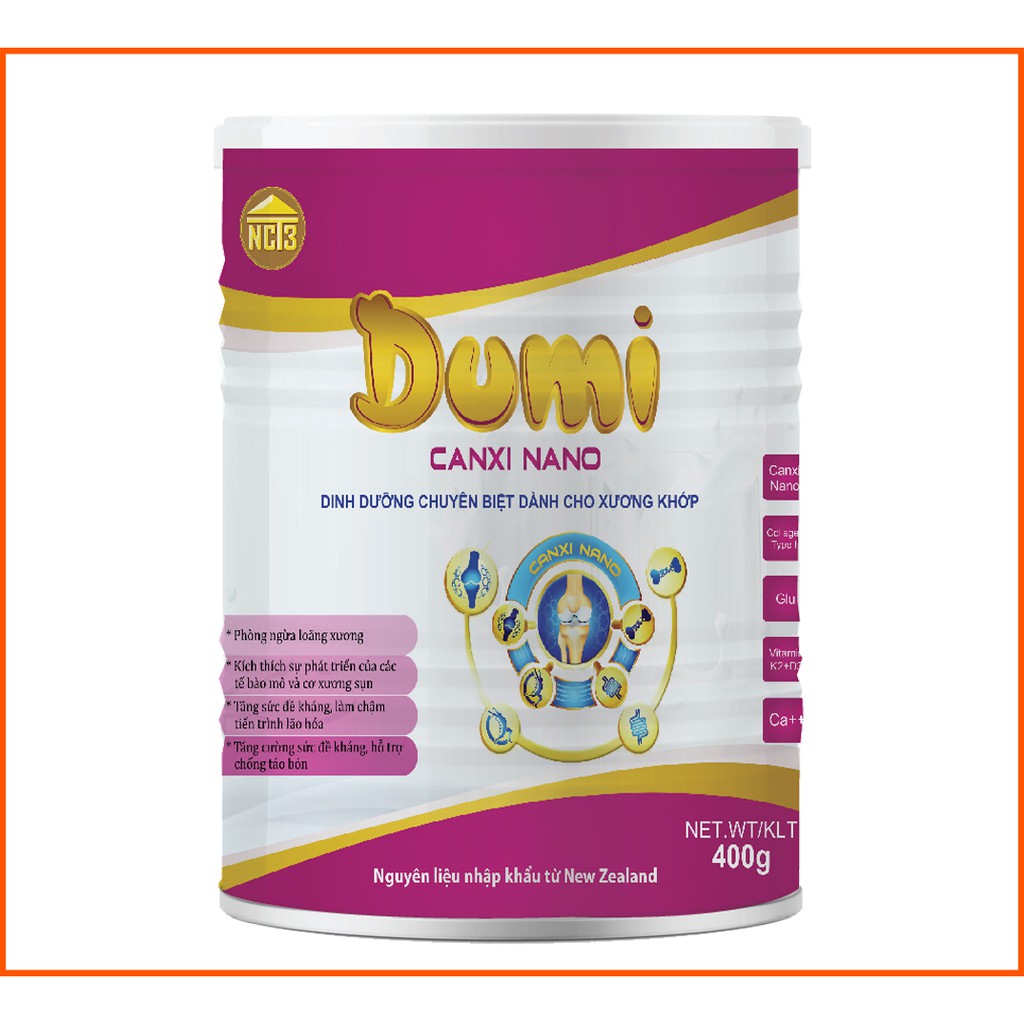 Sữa Canxi Nano Dumi phòng ngừa loãng xương (400g)