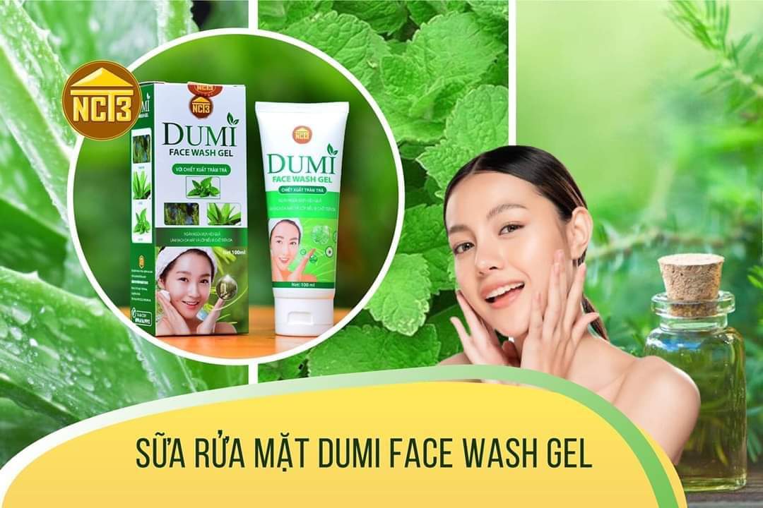 Sữa rửa mặt thảo dược Dumi Face 100ml